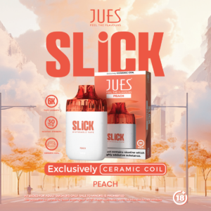 JUES Slick 6,000 Puffs — Peach