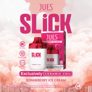 JUES Slick 6,000 Puffs — Strawberry Ice Cream